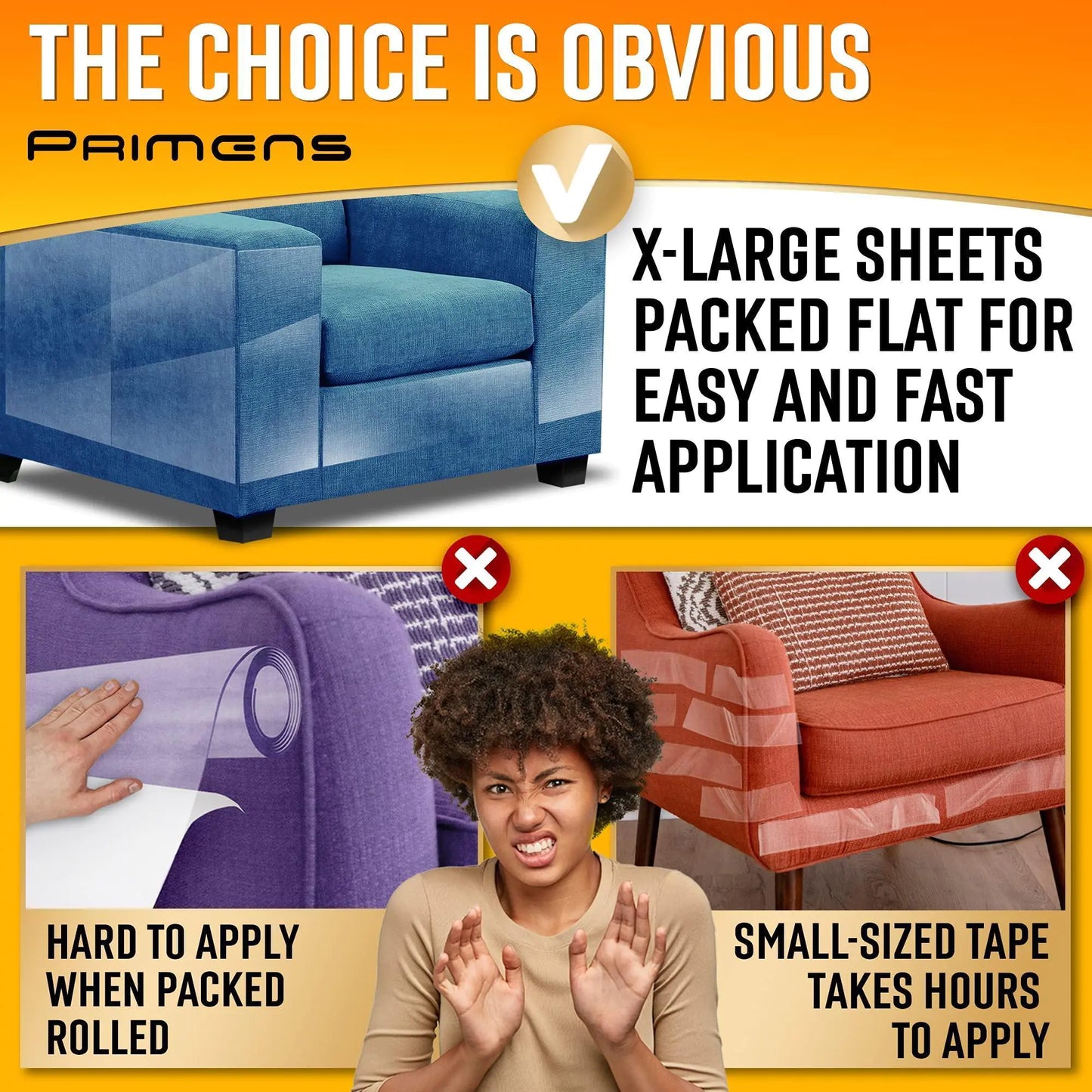 Heavy Duty Cat Scratch Deterrent Furniture Protectors for Sofa Clear 20 Sheets