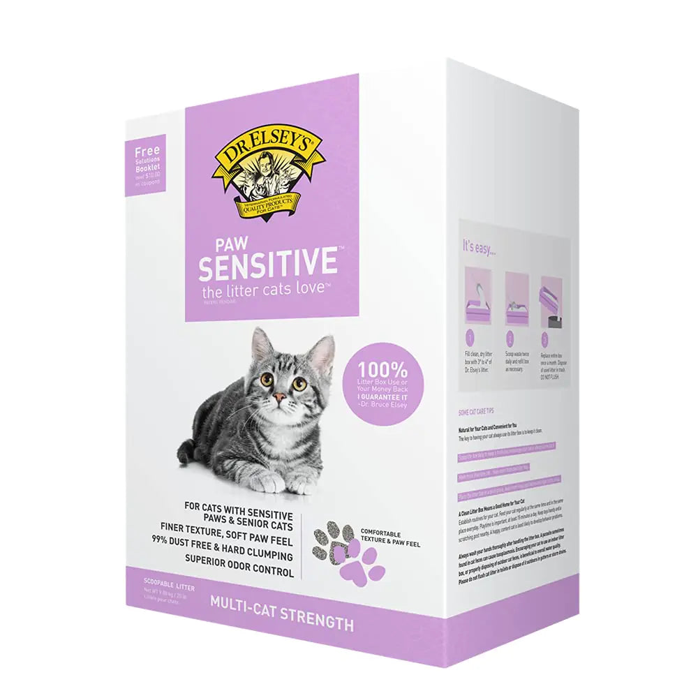 Dr. Elseys Paw Sensitive Clumping Clay Cat Litter 20 lbs.