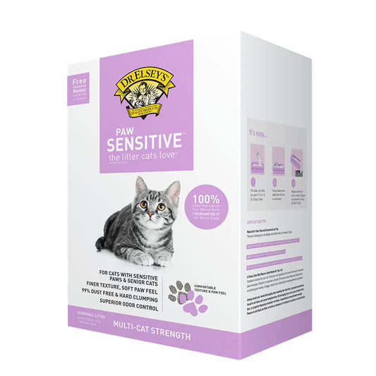 Dr. Elseys Paw Sensitive Clumping Clay Cat Litter 20 lbs.