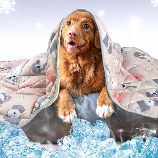 Leekalos Dog Cooling MatPet Cooling Pads for Dogs BlanketSummer Cooling Bed for Cats BlanketPortable Pet Cooling Cushion for Home & OutdoorKeep Cooling for Pets