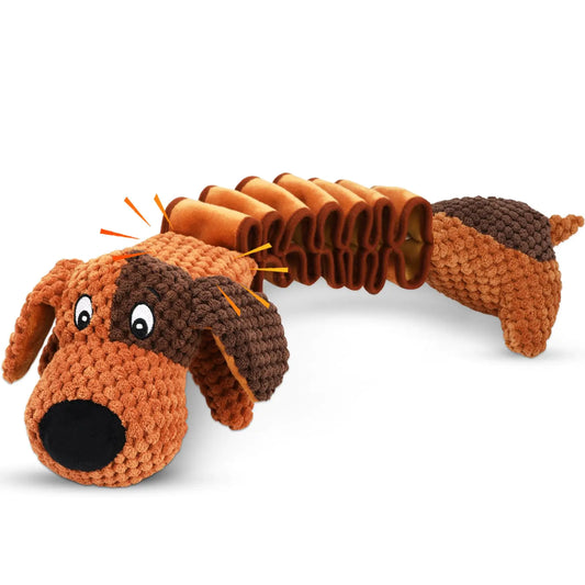 Homounter Squeaky Plush Dog Toys for Large Dogs with Squeaky and Crinkle Paper Tug of War Pet Toys for Dogs Interactive Pull Puppy Chew Toys for Small Medium and Large Dogs