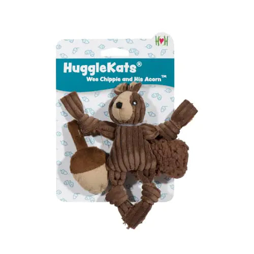 HuggleHounds Cat Mouse Toys - Interactive & Stimulating Cat Toy with Cat Nip Infused - Feather Mice Toy for Indoor Cats | HuggleKats Wee Chippie