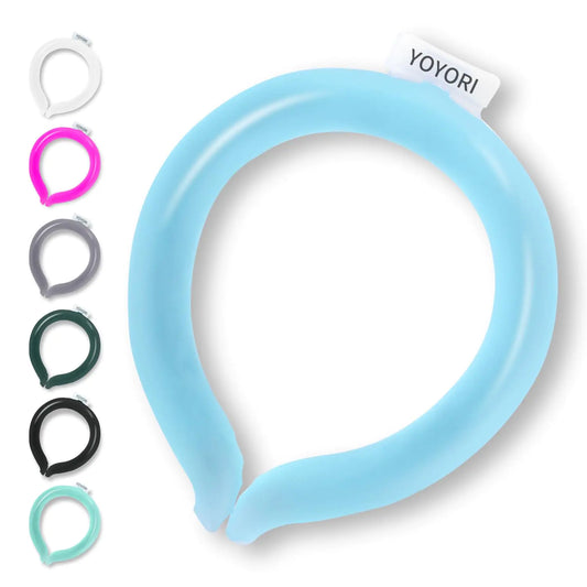 Neck Cooling TubeNeck Cooling WrapsReusable Ice Neck Ring Wearable body Cooling Products for Summer Heat (Blue)