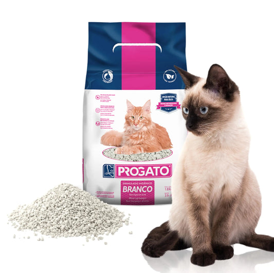 Progato Premium Natural Cat Litter 100% Natural Diatomaceous Earth Non-Clumping Cat Litter 21+ Day Odor Control Lightweight Chemical and Dye Free