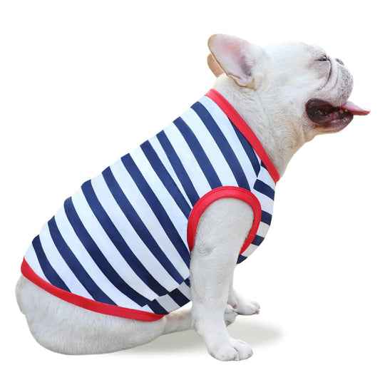 WoofsWish Dog Shirt Cooling Vest Cute Love Paw Star Striped Printed Pet Tshirts Funny American Flag Pattern Dogs Tank Top Summer Breathable Stretchy Dog Clothes for Small Dogs Girl Boy